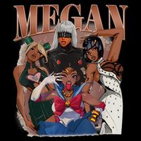 Retro Megan Moon Megan First Name Personalized Vintage Drawstring Bag