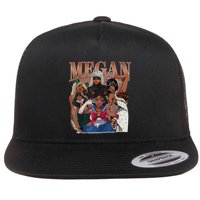 Retro Megan Moon Megan First Name Personalized Vintage Flat Bill Trucker Hat