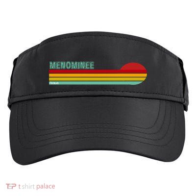 Retro Menominee Michigan Adult Drive Performance Visor