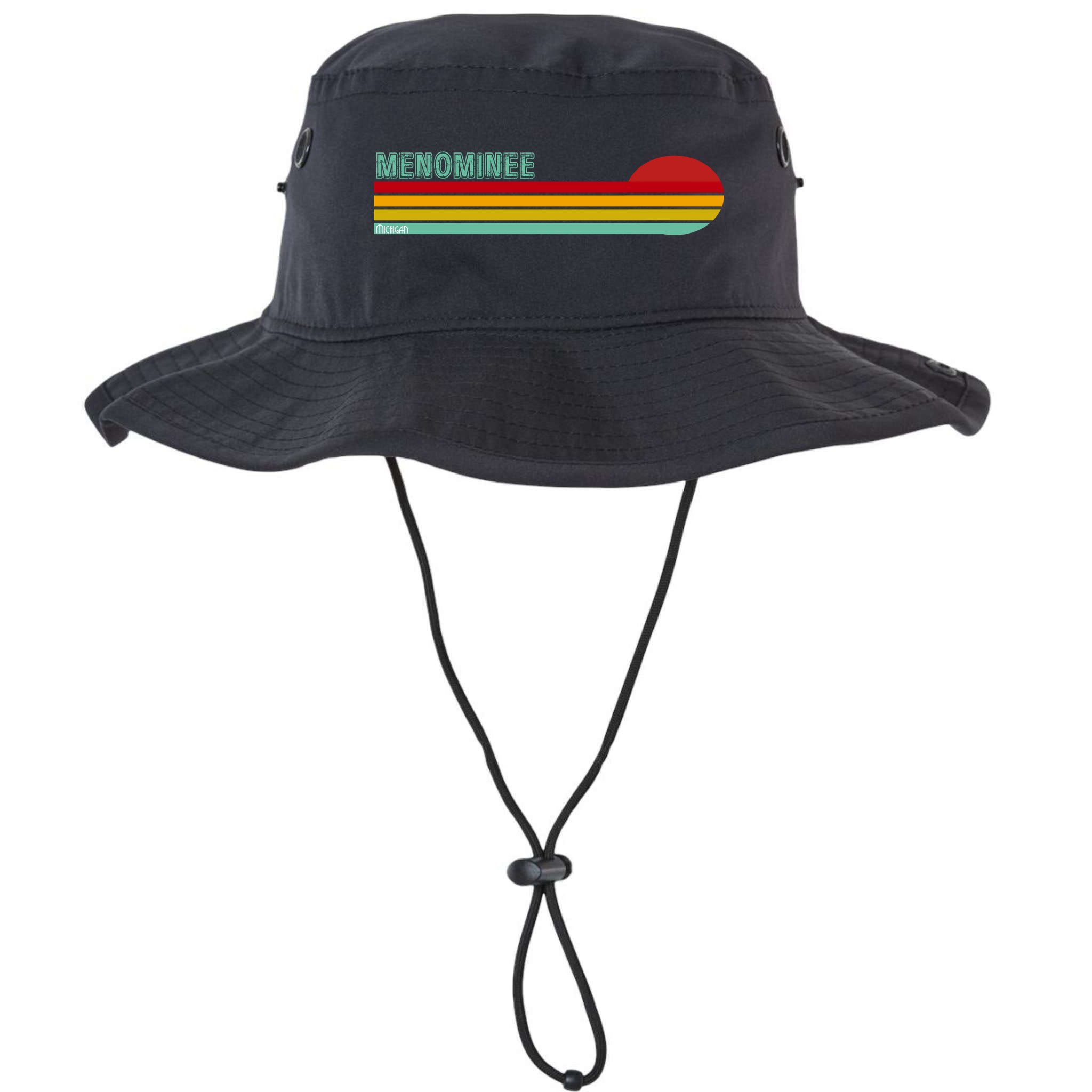 Retro Menominee Michigan Bucket Hat