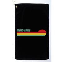 Retro Menominee Michigan Golf Towel