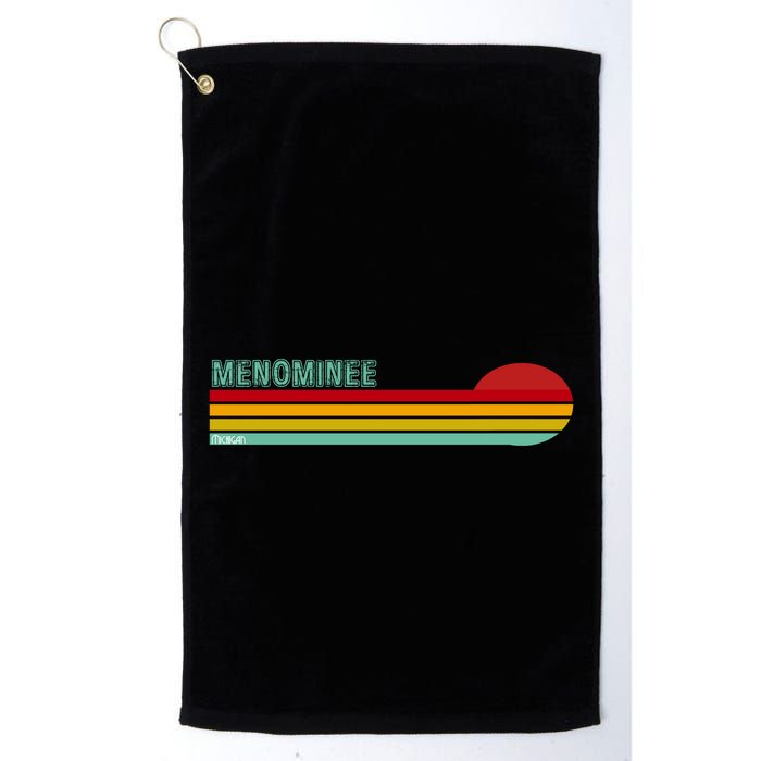 Retro Menominee Michigan Golf Towel