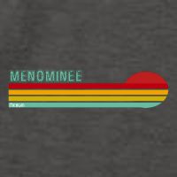 Retro Menominee Michigan Vector Backpack