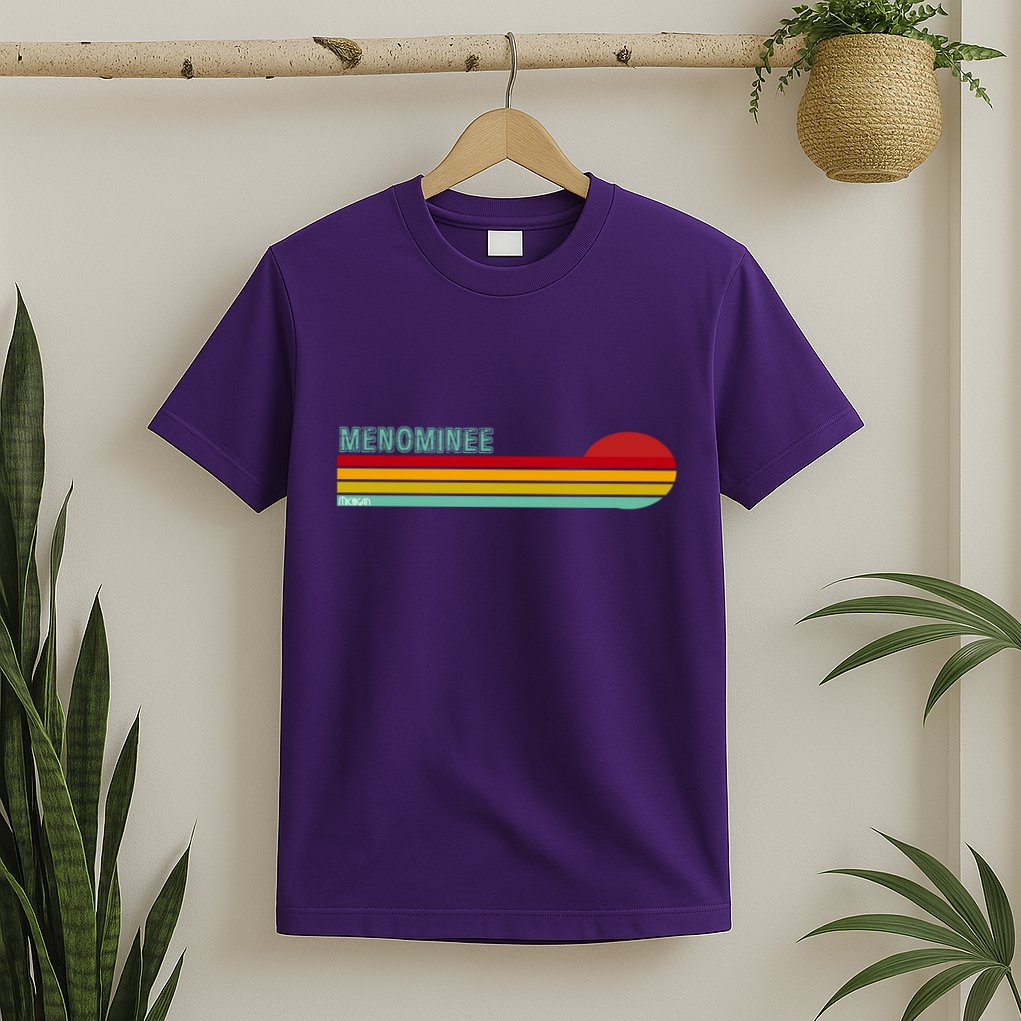 Retro Menominee Michigan T-Shirt