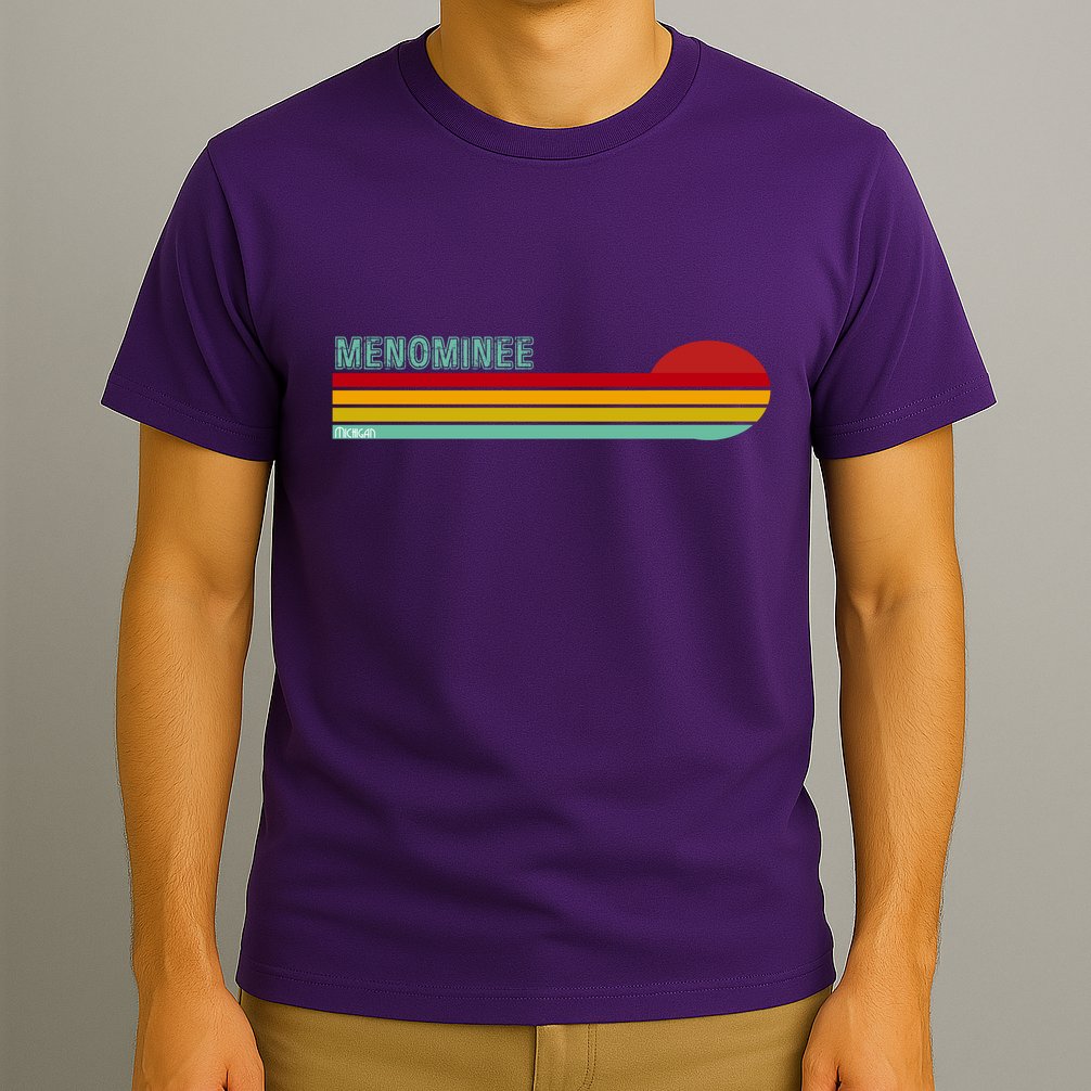 Retro Menominee Michigan T-Shirt
