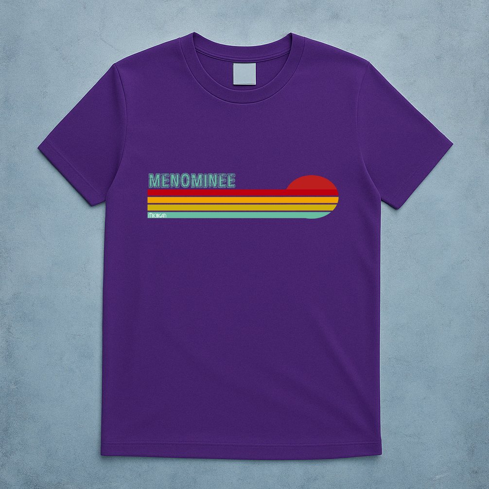 Retro Menominee Michigan T-Shirt