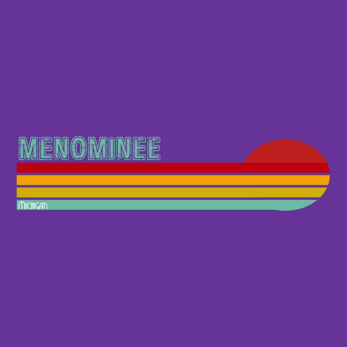 Retro Menominee Michigan Tie-Dye T-Shirt