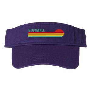 Retro Menominee Michigan Valucap Bio-Washed Visor