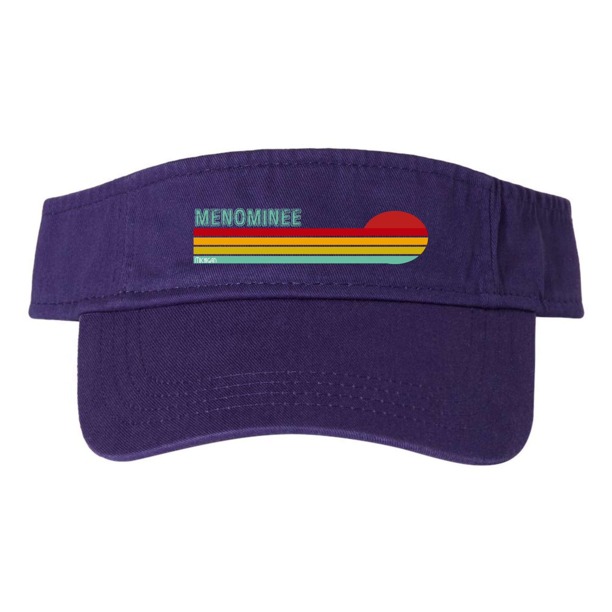 Retro Menominee Michigan Visor