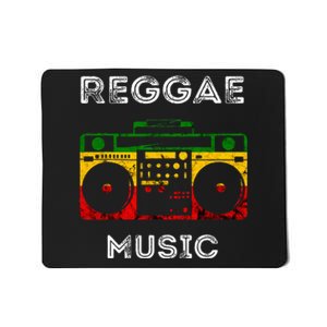 Reggae Music Musicbox Boombox Rastafari Roots Rasta Reggae Mousepad