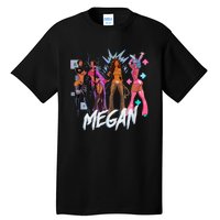 Retro Megan Moon Megan First Name Personalized Vintage Tall T-Shirt