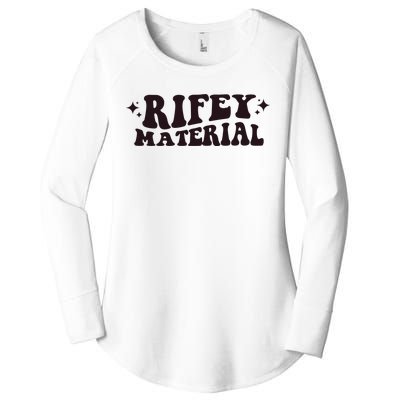 Rifey Material Matt Rife Women's Perfect Tri Tunic Long Sleeve Shirt