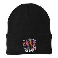 Retro Megan Moon Megan First Name Personalized Vintage Knit Cap Winter Beanie