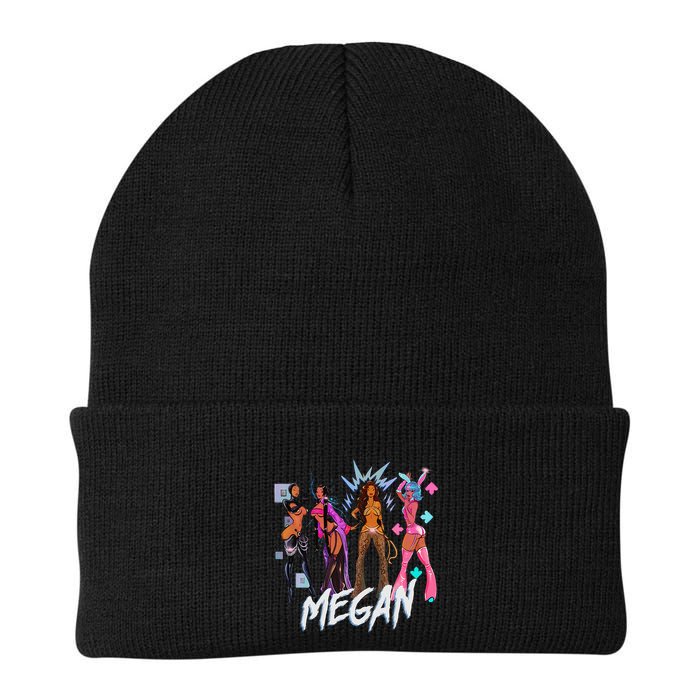 Retro Megan Moon Megan First Name Personalized Vintage Knit Cap Winter Beanie