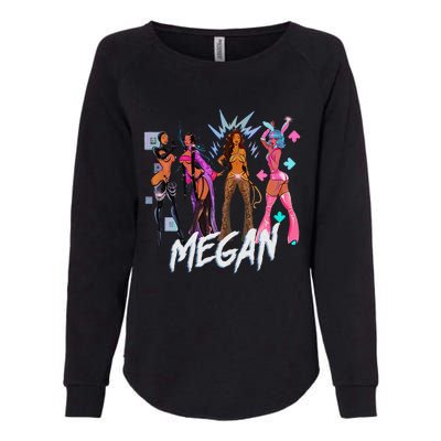 Retro Megan Moon Megan First Name Personalized Vintage Womens California Wash Sweatshirt