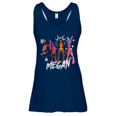 Retro Megan Moon Megan First Name Personalized Vintage Ladies Essential Flowy Tank