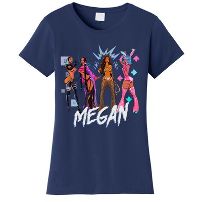 Retro Megan Moon Megan First Name Personalized Vintage Women's T-Shirt