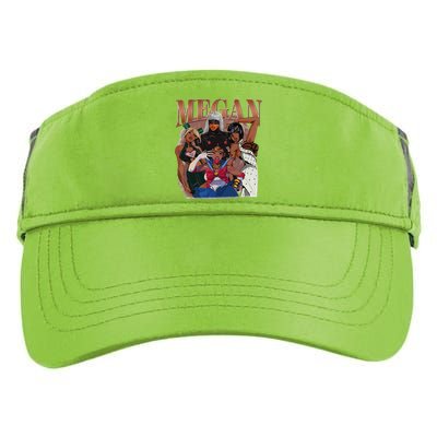 Retro Megan Moon Megan First Name Personalized Vintage Adult Drive Performance Visor