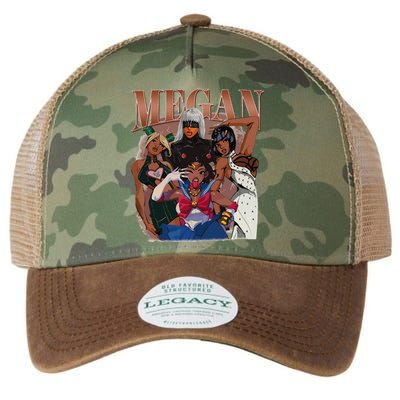 Retro Megan Moon Megan First Name Personalized Vintage Legacy Tie Dye Trucker Hat