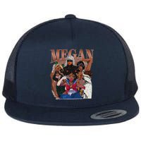 Retro Megan Moon Megan First Name Personalized Vintage Flat Bill Trucker Hat