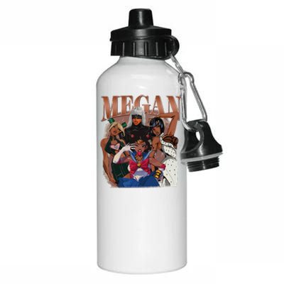 Retro Megan Moon Megan First Name Personalized Vintage Aluminum Water Bottle