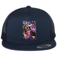 Retro Megan Moon Megan First Name Personalized Vintage Flat Bill Trucker Hat