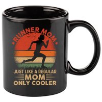 Runner Mom Marathon Race Track And Field Mothers Day Gift 11oz C Handle Ceramic Mug