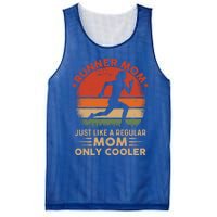 Runner Mom Marathon Race Track And Field Mothers Day Gift Mesh Reversible Basketball Jersey Tank