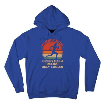 Runner Mom Marathon Race Track And Field Mothers Day Gift Tall Hoodie