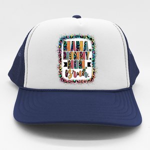 Retro Mama Mommy Mom Bruh Leopard Bleached Happy Mothers Day Great Gift Trucker Hat