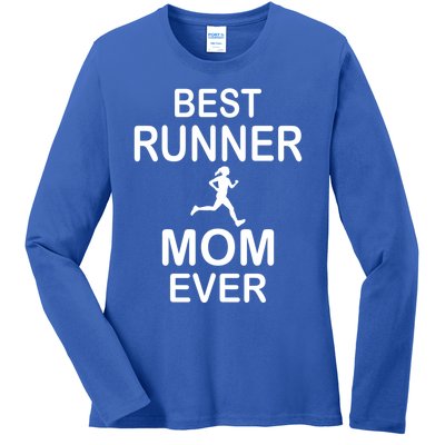 Runner Mom Marathon Running Jogging Racing Gift Ladies Long Sleeve Shirt