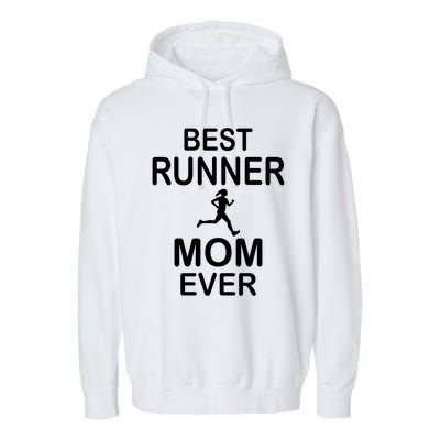 Runner Mom Marathon Running Jogging Racing Gift Garment-Dyed Fleece Hoodie