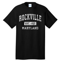 Rockville Maryland Md Vintage Established Sports Design Tall T-Shirt