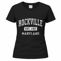 Rockville Maryland Md Vintage Established Sports Design Women's T-Shirt