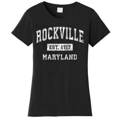 Rockville Maryland Md Vintage Established Sports Design Women's T-Shirt