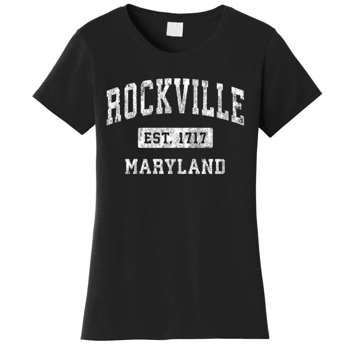 Rockville Maryland Md Vintage Established Sports Design Women's T-Shirt