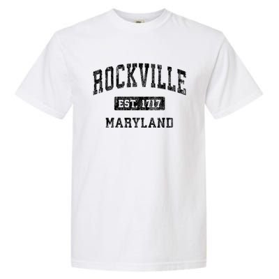 Rockville Maryland Md Vintage Established Sports Design Garment-Dyed Heavyweight T-Shirt