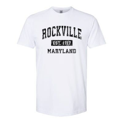 Rockville Maryland Md Vintage Established Sports Design Softstyle CVC T-Shirt