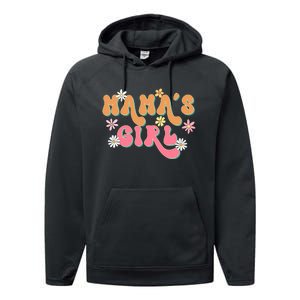 Retro Mama's Mother's Day Mom Performance Fleece Hoodie