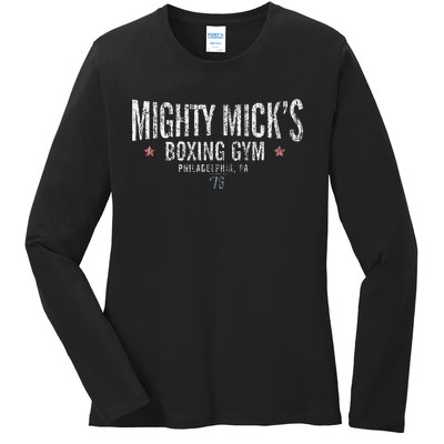 Rocky Mighty Micks Boxing Gym Ladies Long Sleeve Shirt