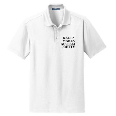 Rage Makes Me Feel Pretty Dry Zone Grid Polo