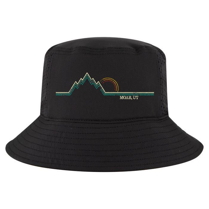 Retro Mountains Moab Utah Summer Hiking Cool Comfort Performance Bucket Hat