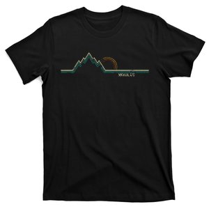 Retro Mountains Moab Utah Summer Hiking T-Shirt