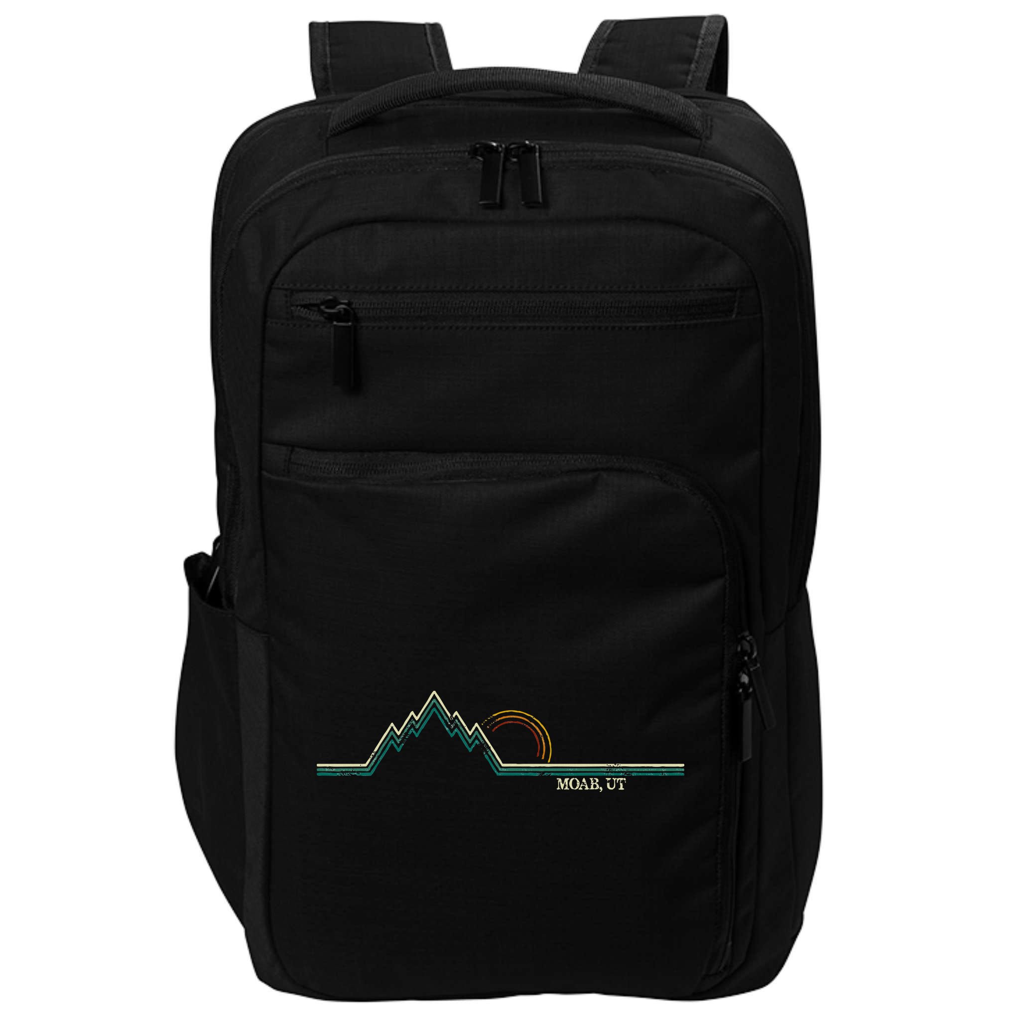 Retro Mountains Moab Utah Summer Hiking Impact Tech Backpack