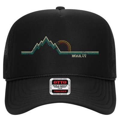 Retro Mountains Moab Utah Summer Hiking Trucker Hat