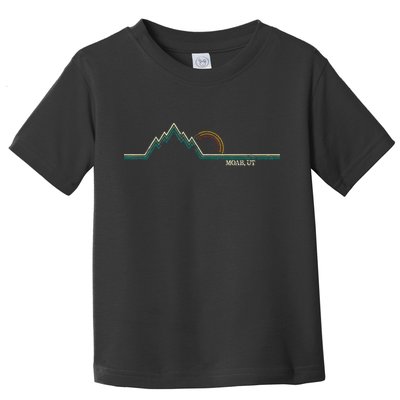Retro Mountains Moab Utah Summer Hiking Toddler T-Shirt