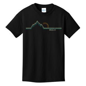 Retro Mountains Moab Utah Summer Hiking Kids T-Shirt