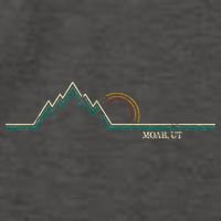Retro Mountains Moab Utah Summer Hiking Vector Backpack