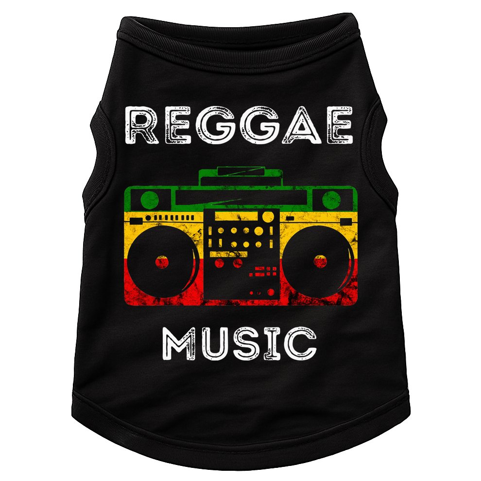 Reggae Music Musicbox Boombox Rastafari Roots Rasta Reggae Doggie Tank