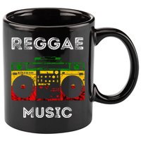 Reggae Music Musicbox Boombox Rastafari Roots Rasta Reggae 11oz C Handle Ceramic Mug